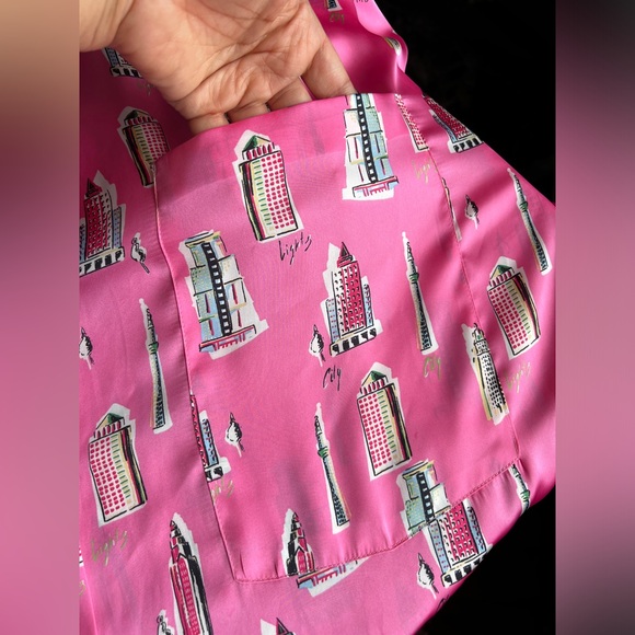 Zara Collarless Satin Shirt - Picture 5 of 5